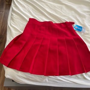 Red Cheer Pleated Skirt Size M
